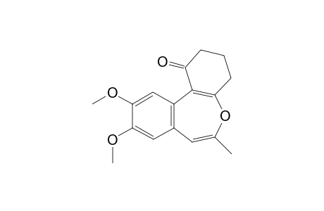 9,10-dimethoxy-6-methyl-3,4-dihydrodibenzo[b,d]oxepin-1(2H)-one