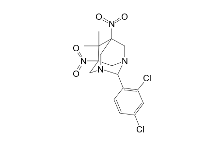 2-(2,4-Dichloro-phenyl)-6,6-dimethyl-5,7-dinitro-1,3-diaza-tricyclo[3.3.1.1(3,7)]decane