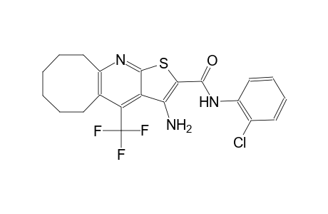 3-amino-N-(2-chlorophenyl)-4-(trifluoromethyl)-5,6,7,8,9,10-hexahydrocycloocta[b]thieno[3,2-e]pyridine-2-carboxamide