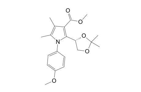 2-((S)-2,2-Dimethyl-[1,3]dioxolan-4-yl)-1-(4-methoxy-phenyl)-4,5-dimethyl-1H-pyrrole-3-carboxylic acid methylester