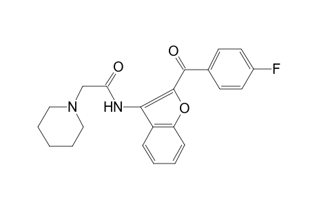 N-[2-(4-Fluorobenzoyl)-1-benzofuran-3-yl]-2-(1-piperidinyl)acetamide