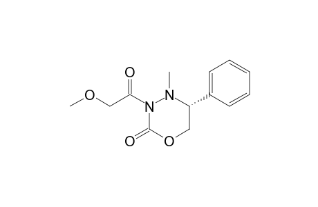 (5R)-4-Methyl-5-phenyl-3-(methoxyacetyl)-1,3,4-oxadiazinan-2-one