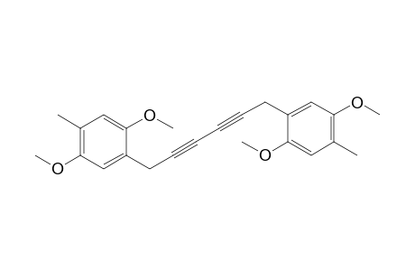 1-[6-(2,5-Dimethoxy-4-methyl-phenyl)hexa-2,4-diynyl]-2,5-dimethoxy-4-methyl-benzene