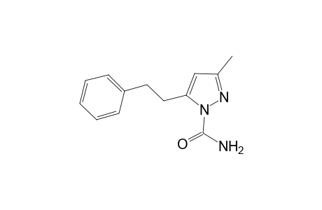 3-Methyl-5-(2-phenylethyl)pyrazole-1-carboxamide