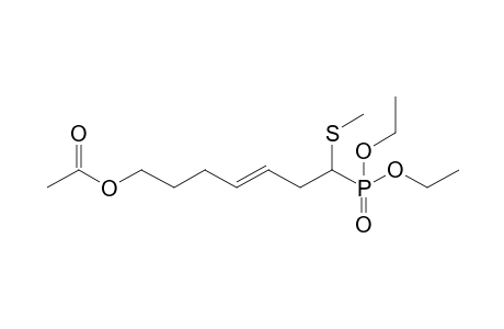 Diethyl 7-acetoxy-1-methylthiohept-3-enyl phosphonate