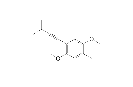1,4-dimethoxy-2,3,5-trimethyl-6-(3-methylbut-3-en-1-ynyl)benzene