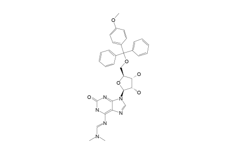 6-[[(DIMETHYLAMINO)-METHYLIDENE]-AMINO]-1,9-DIHYDRO-9-[5'-O-(4-METHOXYTRIPHENYLMETHYL)-BETA-D-RIBOFURANOSYL]-2H-PURIN-2-ONE