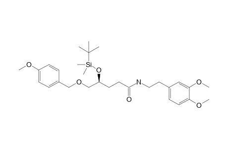 N-[2-(3,4-Dimethoxyphenyl)ethyl] (4S)-4-(t-butyldimethylsilyloxy)-5-(4-methoxybenzyloxy)pentanamide