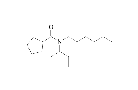 Cyclopentanecarboxamide, N-(2-butyl)-N-hexyl-