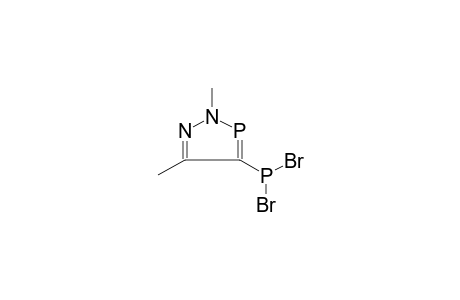 4-DIBROMOPHOSPHINO-2,5-DIMETHYL-2H-1,2,3-SIGMA(2)-DIAZAPHOSPHOLE