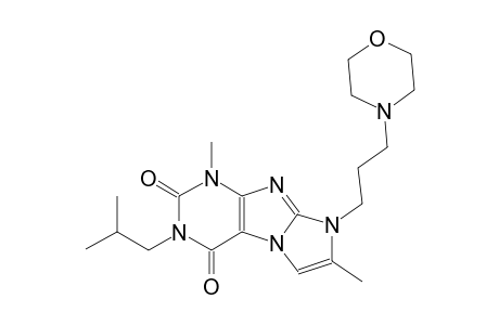 1H-imidazo[2,1-f]purine-2,4(3H,8H)-dione, 1,7-dimethyl-3-(2-methylpropyl)-8-[3-(4-morpholinyl)propyl]-