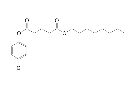 Glutaric acid, 4-chlorophenyl octyl ester