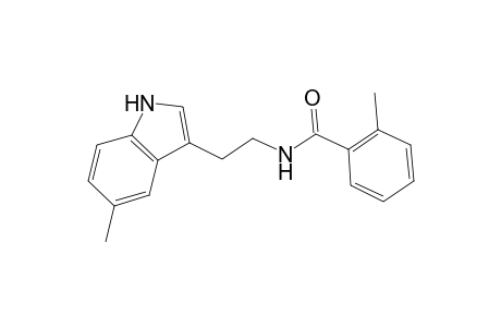 2-methyl-N-[2-(5-methyl-1H-indol-3-yl)ethyl]benzamide