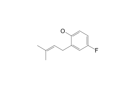 4-Fluoranyl-2-(3-methylbut-2-enyl)phenol