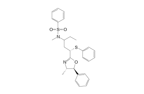 (4S,5S)-2-[3-(N-Benzenesulfonyl-N-methylamino)-(1S)-1-phenylthiopentyl]-4-methyl-5-phenyl-1,3-oxazoline