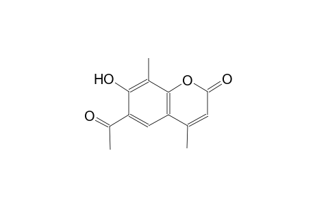 6-acetyl-7-hydroxy-4,8-dimethyl-2H-chromen-2-one