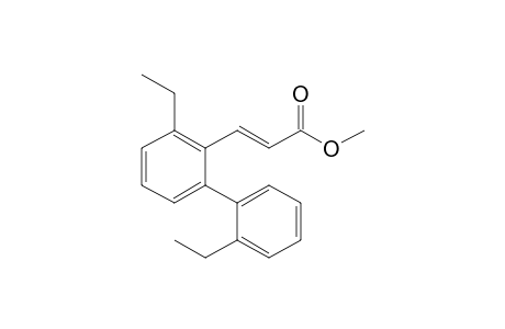 3-[6'-Ethyl-2'-(2""-ethylphenyl)phenyl]propenoic methyl ester