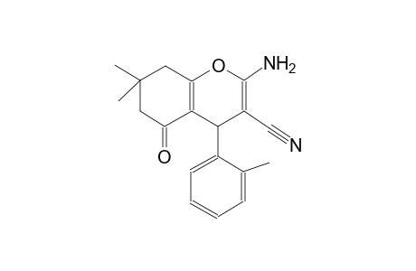 2-AMINO-3-CYANO-5,6,7,8-TETRAHYDRO-7,7-DIMETHYL-4-(2'-METHYLPHENYL)-5-OXO-4H-BENZOPYRAN