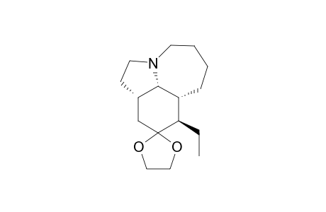 ()-(5S,7aS,10R,10aR)-10-Ethyl-decahydroazepino[3,2,1-hi]indol-9(5H)-one ethylene acetal
