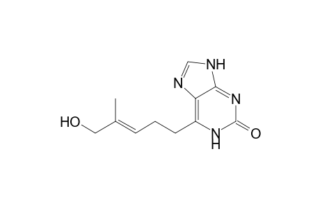 6-[(E)-4-methyl-5-oxidanyl-pent-3-enyl]-1,7-dihydropurin-2-one