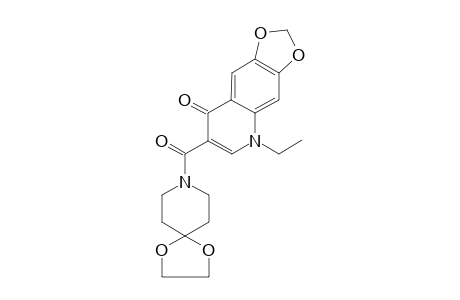 [1,3]dioxolo[4,5-g]quinolin-8(5H)-one, 7-(1,4-dioxa-8-azaspiro[4.5]dec-8-ylcarbonyl)-5-ethyl-