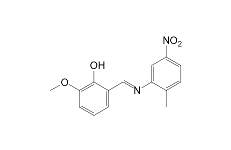2-methoxy-6-[N-(5-nitro-o-tolyl)formimidoyl]phenol