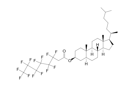 Cholestan-3-ol, 3,3,4,4,5,5,6,6,7,7,8,8,8-tridecafluorooctanoate, (3.beta.,5.alpha.)-