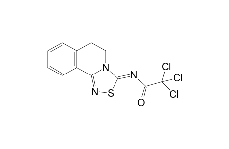 5,6-Dihydro-3-trichloroacetylimino-3H-[1,2,4]thiadiazolo[3,4-a]isoquinoline