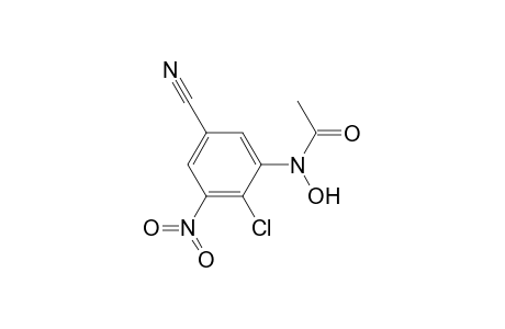 N-(2-chloranyl-5-cyano-3-nitro-phenyl)-N-oxidanyl-ethanamide