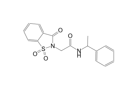 2-(1,1-dioxido-3-oxo-1,2-benzisothiazol-2(3H)-yl)-N-[(1R)-1-phenylethyl]acetamide