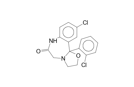 10-chloro-11b-(o-chlorophenyl)-2,3,5,11b-tetrahydrooxazolo[3,2-b][1,4]benzodiazepin-6(7H)-one