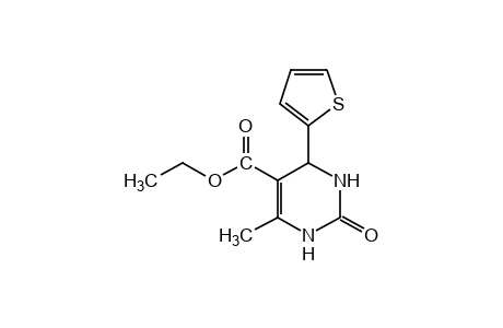 6-methyl-2-oxo-1,2,3,4-tetrahydro-4-(2-thienyl)-5-pyrimidinecarboxylic acid, ethyl ester