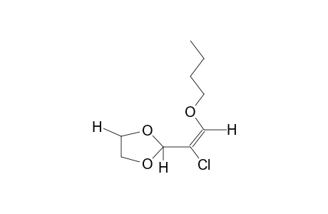 2-(1-CHLORO-2-BUTOXYETHENYL)-1,3-DIOXOLANE