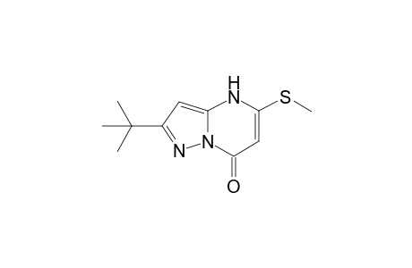 2-tert-Butyl-5-methylthio-4,7-dihydropyrazo[1,5-a]pyrimidin-7-one