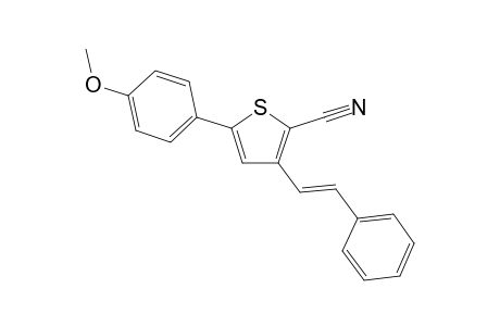 (E)-5-(4-Methoxyphenyl)-3-styrylthiophene-2-carbonitrile