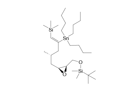 (2R,3S)-2-(tert-Butyl-dimethyl-silanyloxymethyl)-3-((Z)-(S)-2-methyl-4-tributylstannanyl-5-trimethylsilanyl-pent-4-enyl)-oxirane