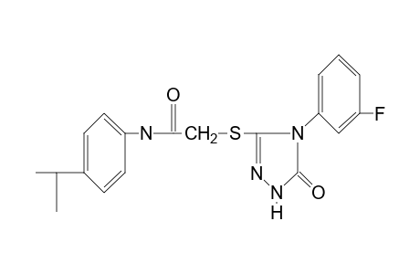 2-{[4-(m-fluorophenyl)-5-oxo-delta square-1,2,4-triazolin-3-yl]thio}-4'-isopropylacetanilide