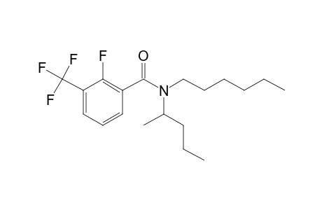 Benzamide, 2-fluoro-3-trifluoromethyl-N-(2-pentyl)-N-hexyl-