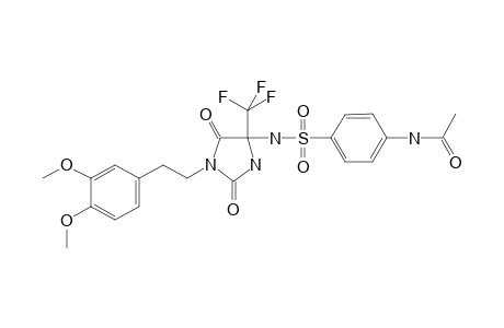 N-[4-({1-[2-(3,4-dimethoxyphenyl)ethyl]-2,5-dioxo-4-(trifluoromethyl)imidazolidin-4-yl}sulfamoyl)phenyl]acetamide