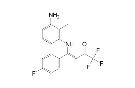 (3Z)-4-(3-Amino-2-methylanilino)-1,1,1-trifluoro-4-(4-fluorophenyl)-3-buten-2-one