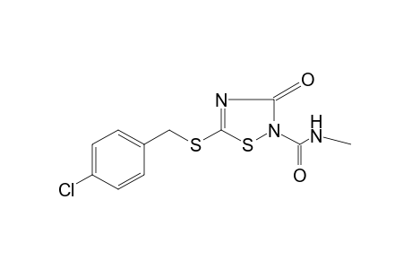 5-[(p-chlorobenzyl)thio]-N-methyl-3-oxo-delta4-1,2,4-thiadiazoline-2-carboxamide