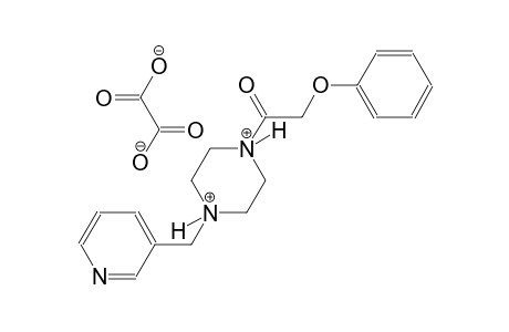 1-(phenoxyacetyl)-4-(3-pyridinylmethyl)piperazinediium oxalate