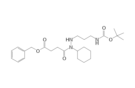 3-[N-(Benzyloxycarbonyl)-N-{3'-[(t-butoxy)carbonylamino]propyl}amino}-N-cyclohexylpropanamide