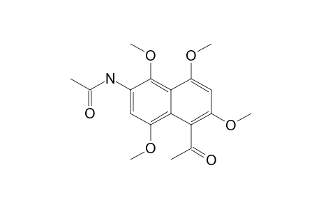 Acetamide, N-(5-acetyl-1,4,6,8-tetramethoxy-2-naphthalenyl)-