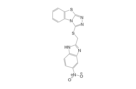 3-{[(5-nitro-1H-benzimidazol-2-yl)methyl]sulfanyl}[1,2,4]triazolo[3,4-b][1,3]benzothiazole