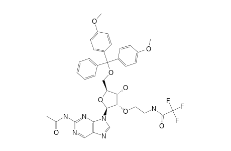 N2-ACETYL-9-[5'-O-(4,4'-DIMETHOXYTRITYL)-2'-O-(2-TRIFLUOROACETAMIDO)-ETHYL-BETA-D-RIBOFURANOSYL]-PURINE