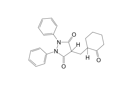 1,2-diphenyl-4-[(2-oxocyclohexyl)methyl]-3,5-pyrazolidinedione