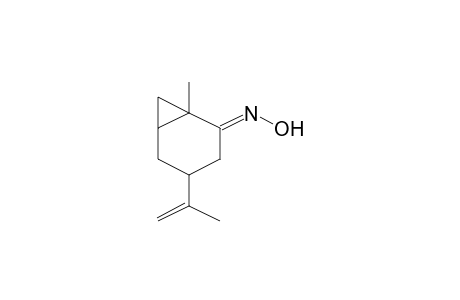 4-Isopropenyl-1-methylbicyclo[4.1.0]heptan-2-one oxime