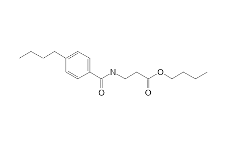 .beta.-Alanine, N-(4-butylbenzoyl)-, butyl ester