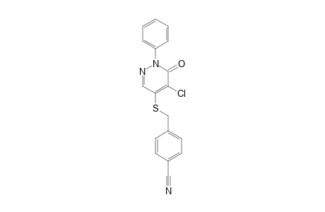 Benzonitrile, 4-[[(5-chloro-1,6-dihydro-6-oxo-1-phenyl-4-pyridazinyl)thio]methyl]-